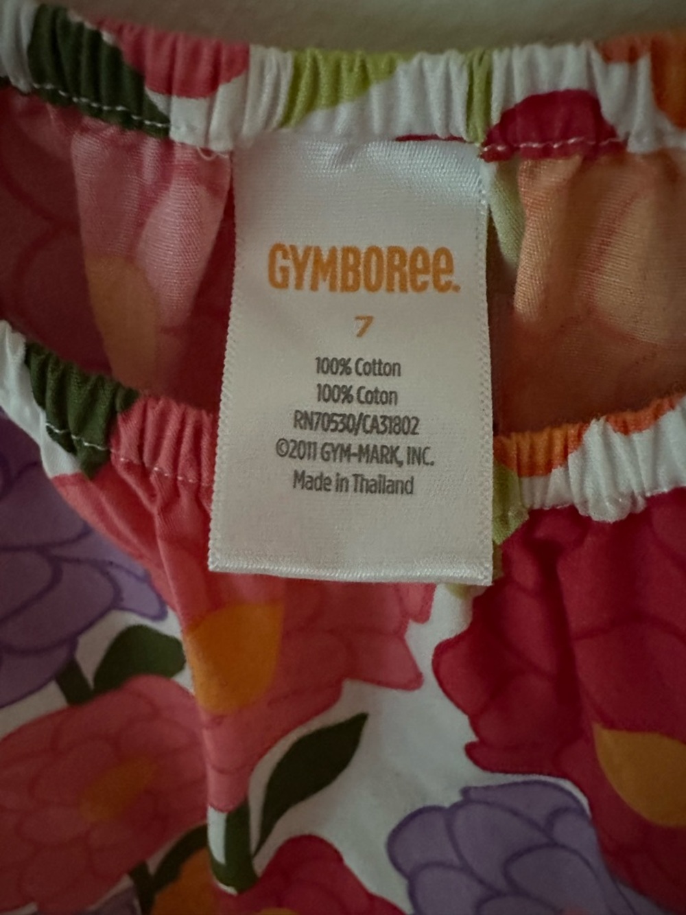 Gymboree girls (7) pullover cap sleeve top with elastic waist - Picture 5 of 6